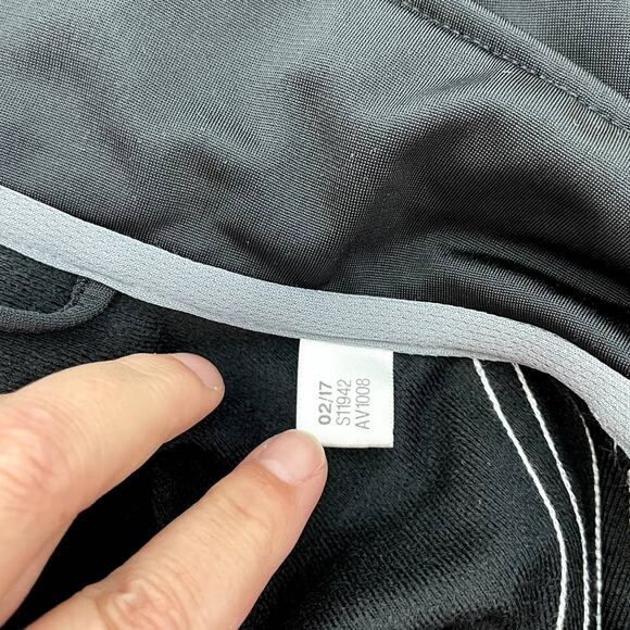 Adidas Mens Track Full Zip Jacket Black Large - Picture 6 of 9